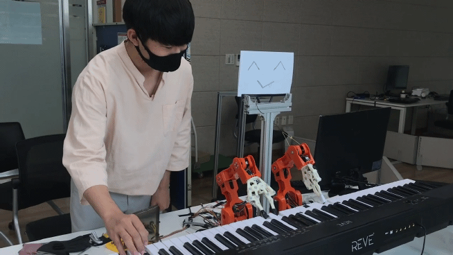 Sheet Music Recognition Robot for Automatic Accompaniment